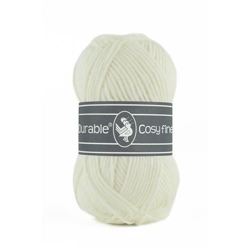 Durable Cosy Fine in Ivory – Katoen/Acryl Mix voor Breien en Haken