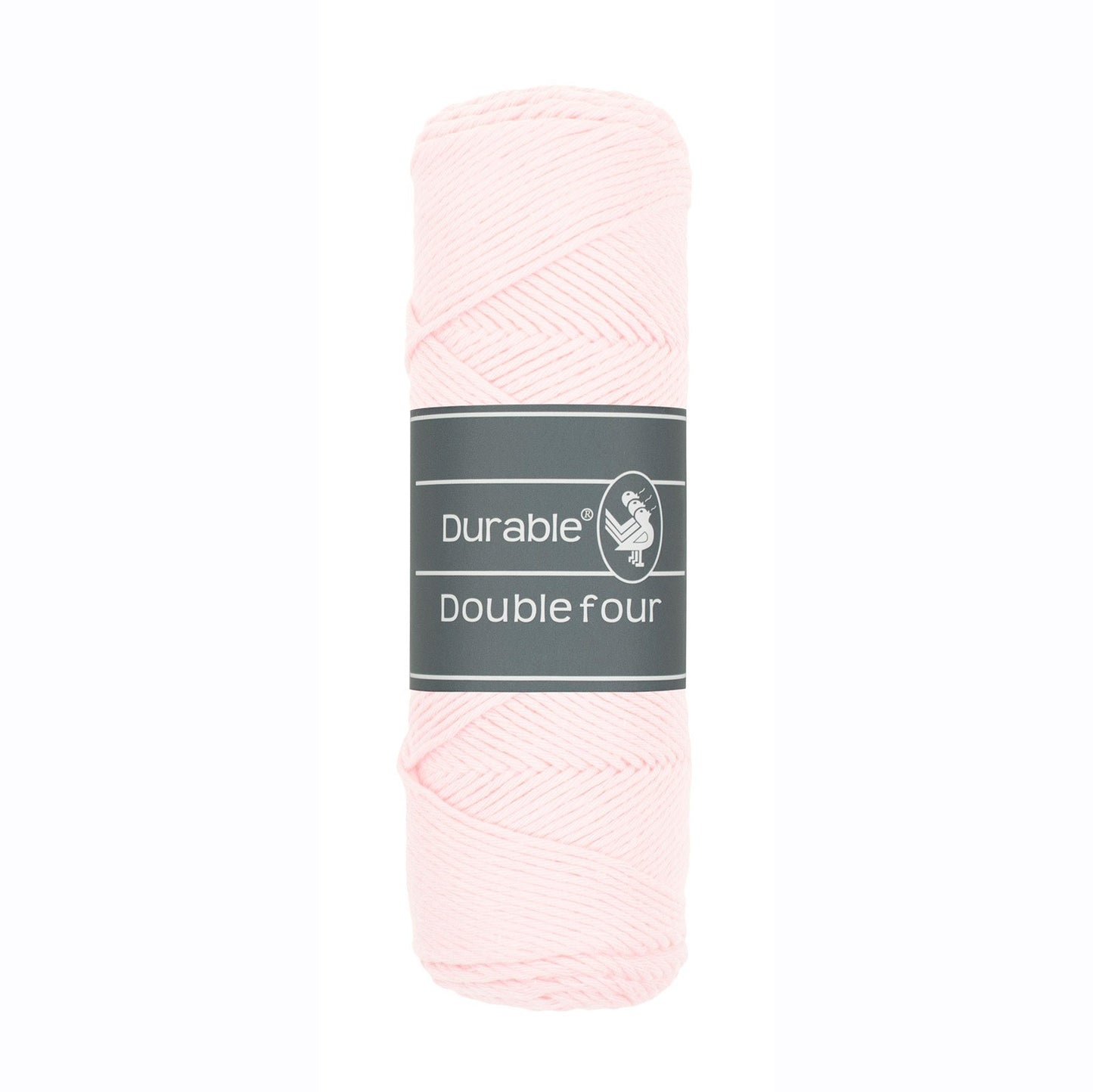 DURABLE Double Four in Light pink – dikke katoendraad voor gehaakte dekens en homedeco