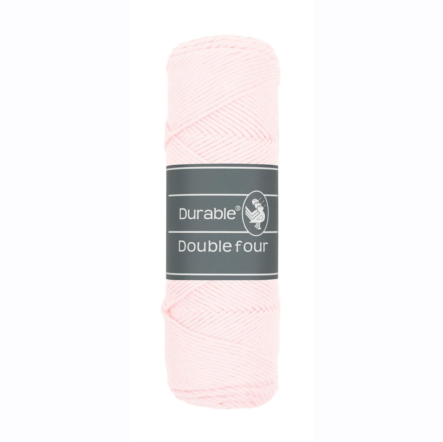 DURABLE Double Four in Light pink – dikke katoendraad voor gehaakte dekens en homedeco