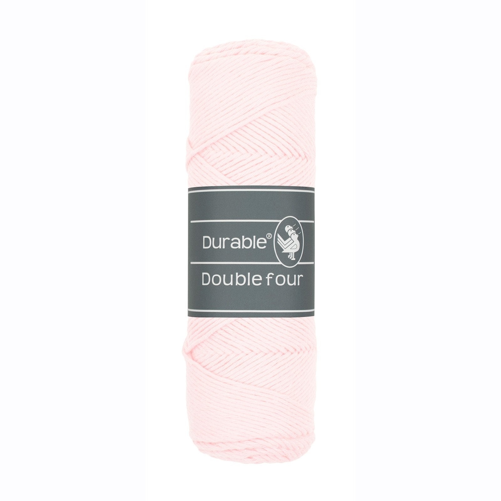 DURABLE Double Four in Light pink – dikke katoendraad voor gehaakte dekens en homedeco