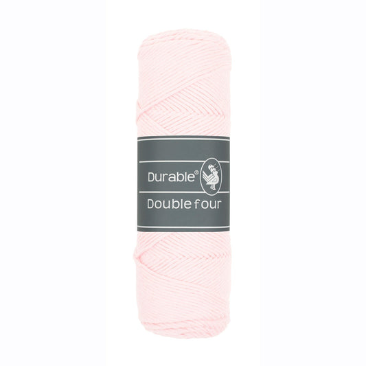 DURABLE Double Four in Light pink – dikke katoendraad voor gehaakte dekens en homedeco