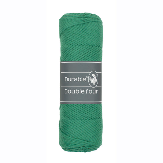 DURABLE Double Four in Agate green – dikke katoendraad voor gehaakte dekens en homedeco