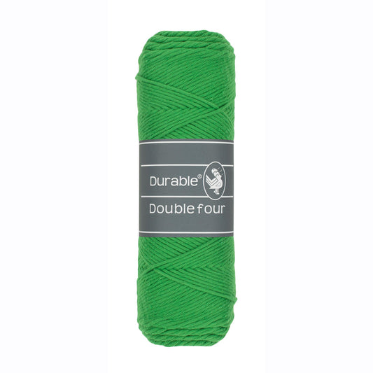 DURABLE Double Four in Bright green – dikke katoendraad voor gehaakte dekens en homedeco