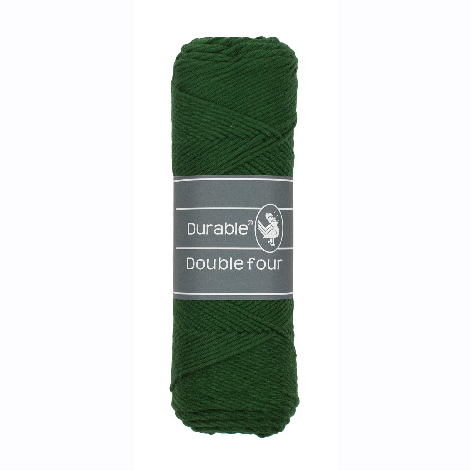 DURABLE Double Four in Forest green – dikke katoendraad voor gehaakte dekens en homedeco