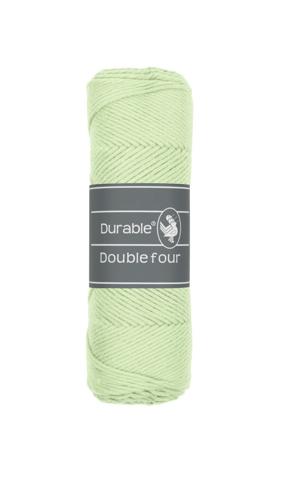 DURABLE Double Four in Light green – dikke katoendraad voor gehaakte dekens en homedeco