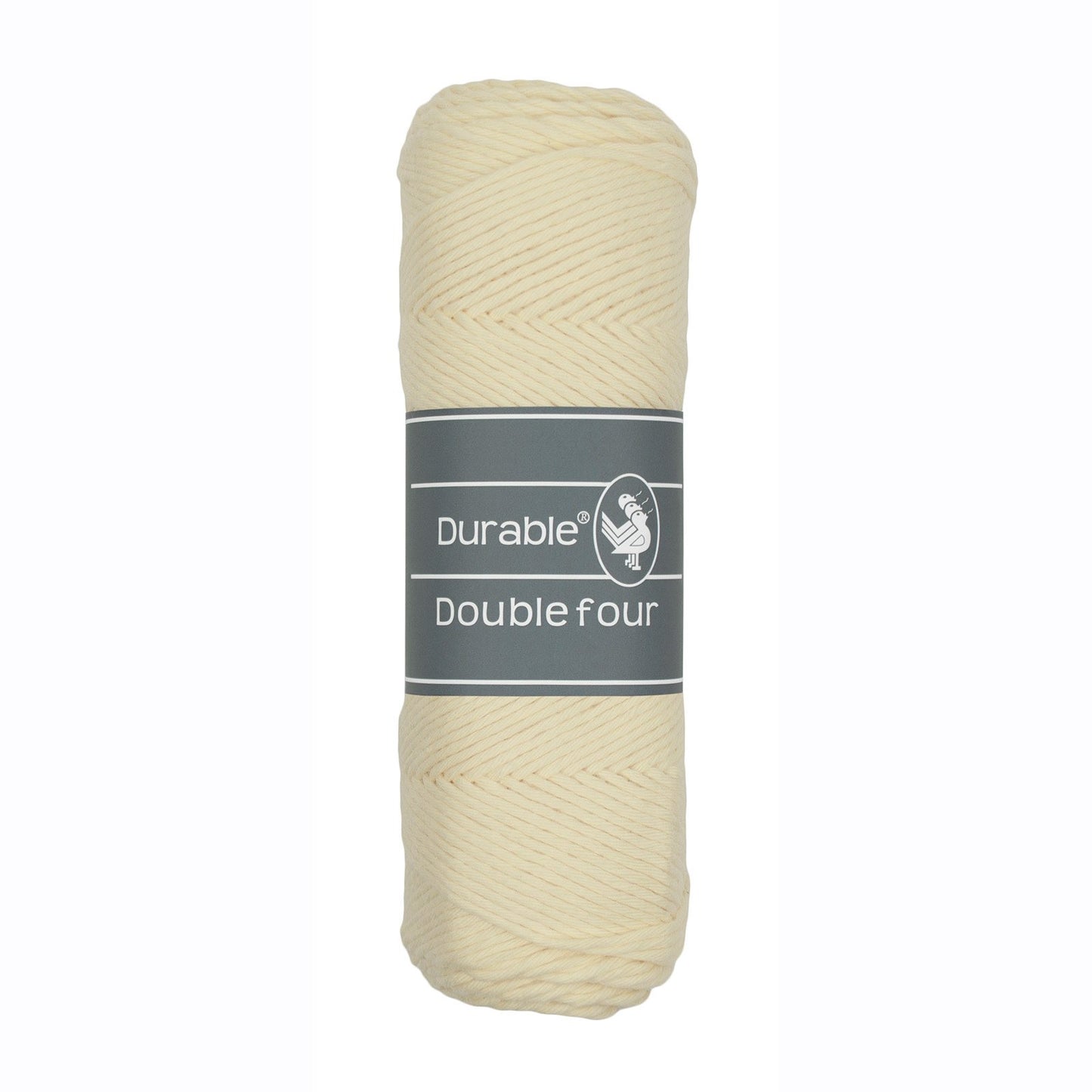 DURABLE Double Four in Cream – dikke katoendraad voor gehaakte dekens en homedeco