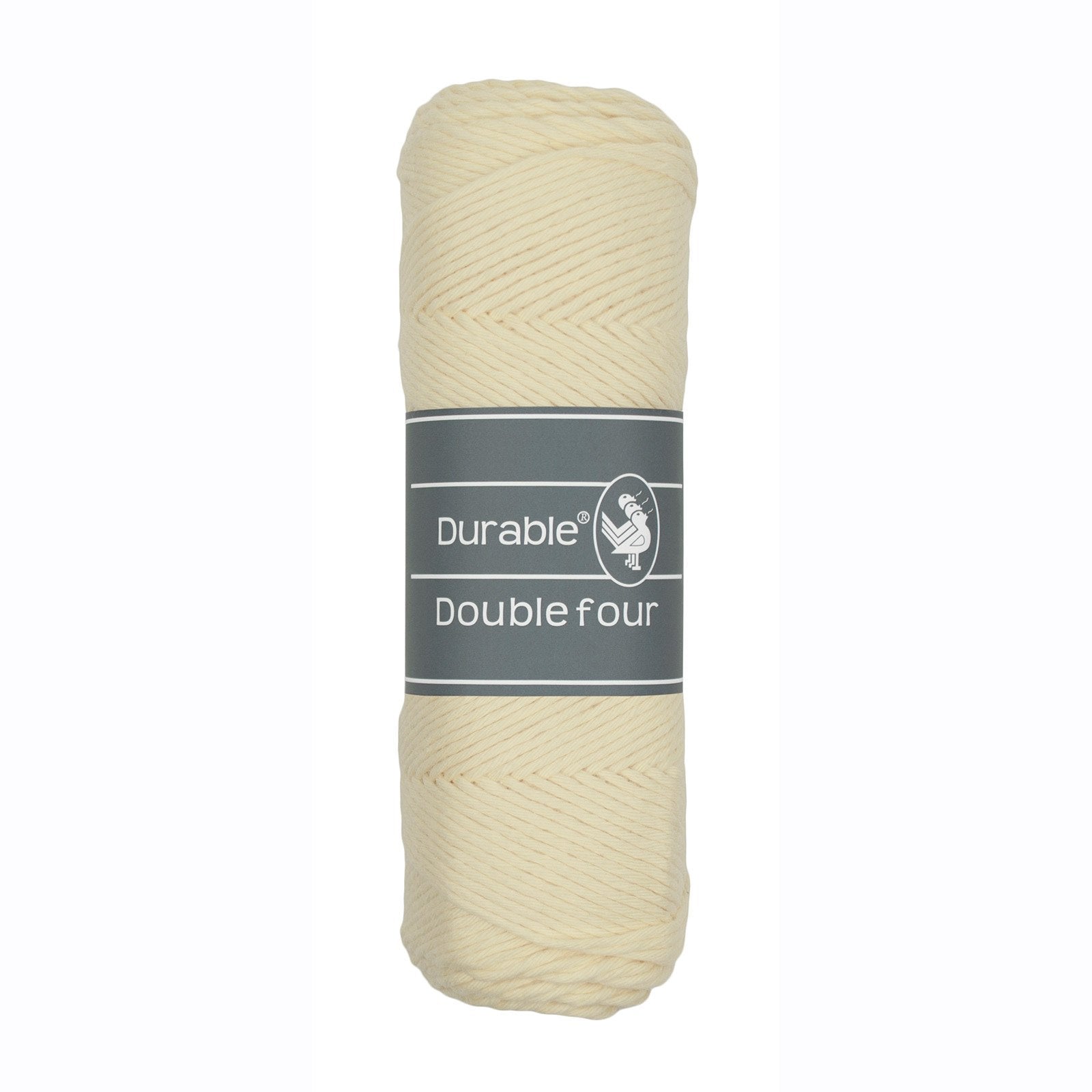 DURABLE Double Four in Cream – dikke katoendraad voor gehaakte dekens en homedeco