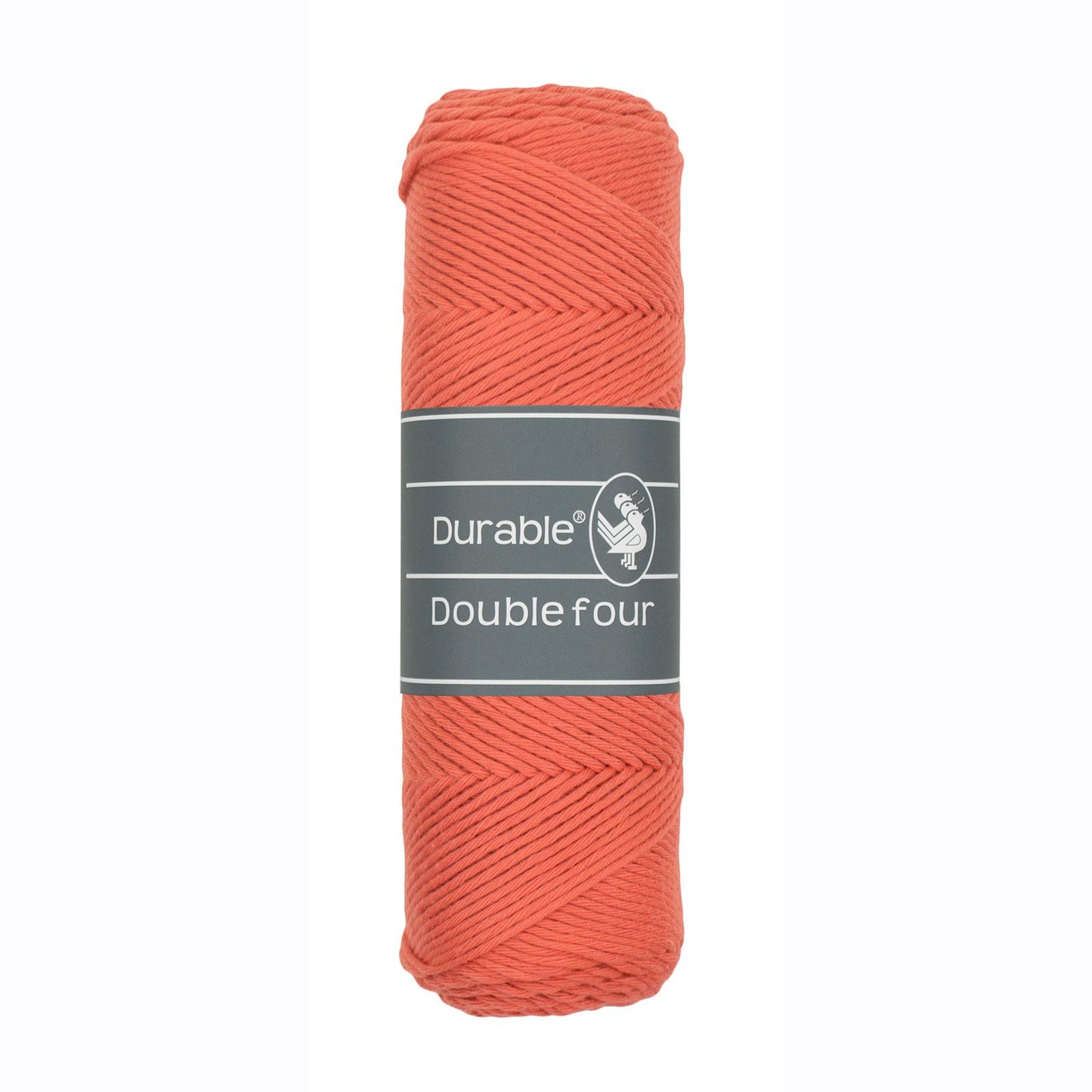 DURABLE Double Four in Coral – dikke katoendraad voor gehaakte dekens en homedeco