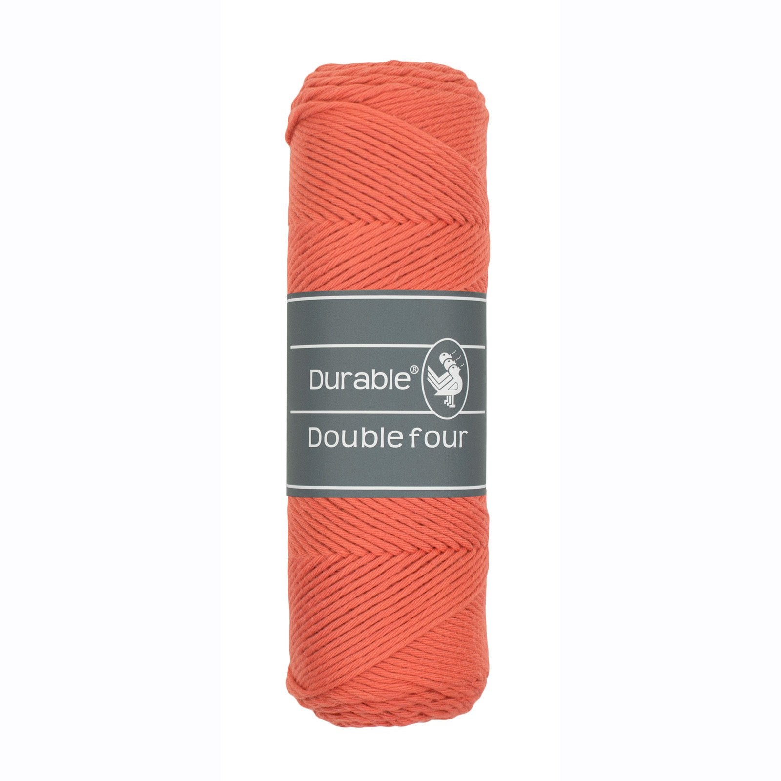 DURABLE Double Four in Coral – dikke katoendraad voor gehaakte dekens en homedeco