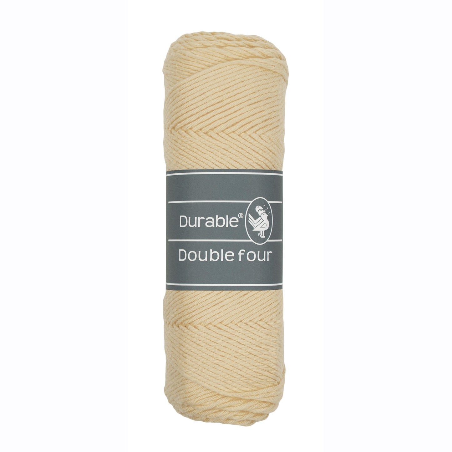 DURABLE Double Four in Sand – dikke katoendraad voor gehaakte dekens en homedeco
