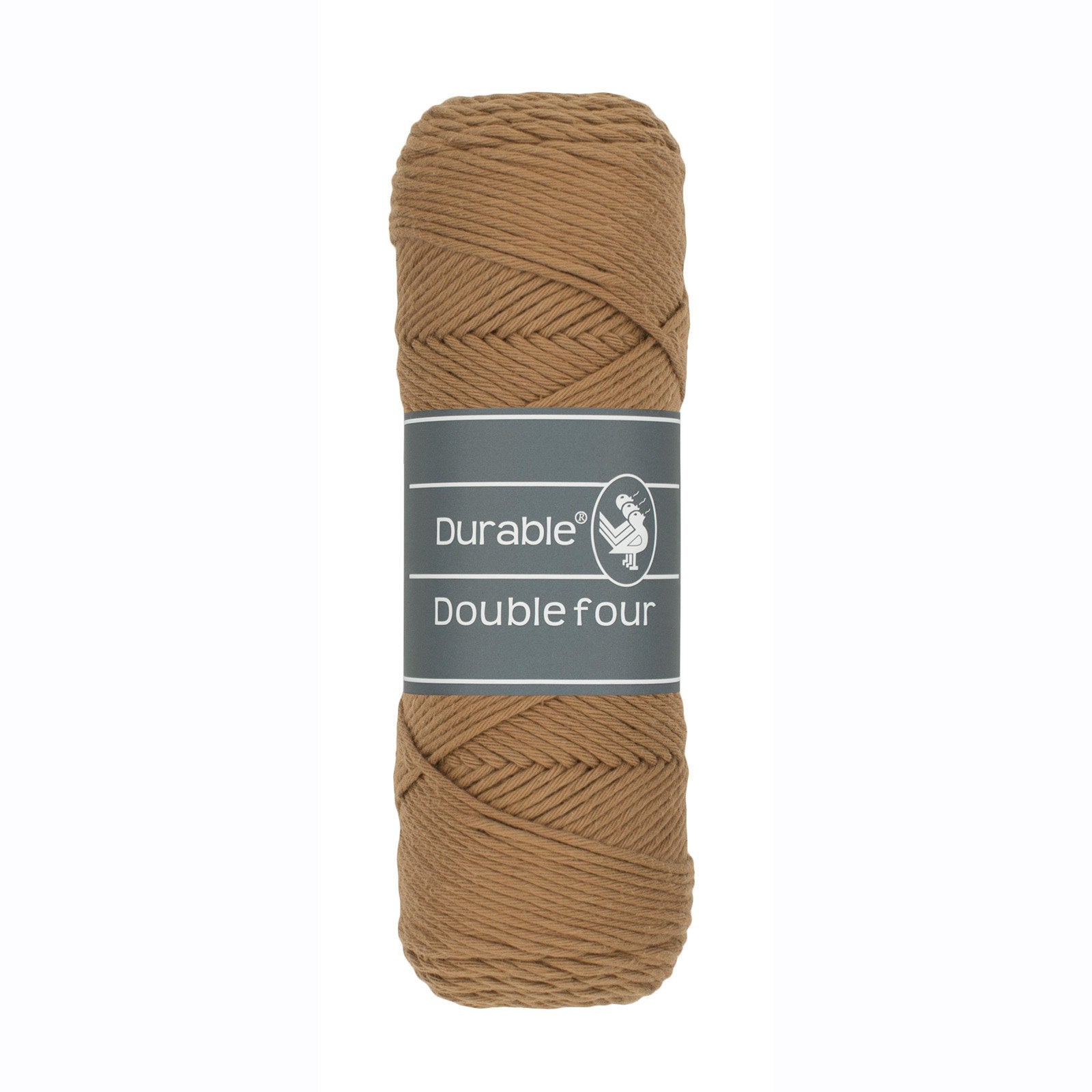 DURABLE Double Four in Hazelnut – dikke katoendraad voor gehaakte dekens en homedeco