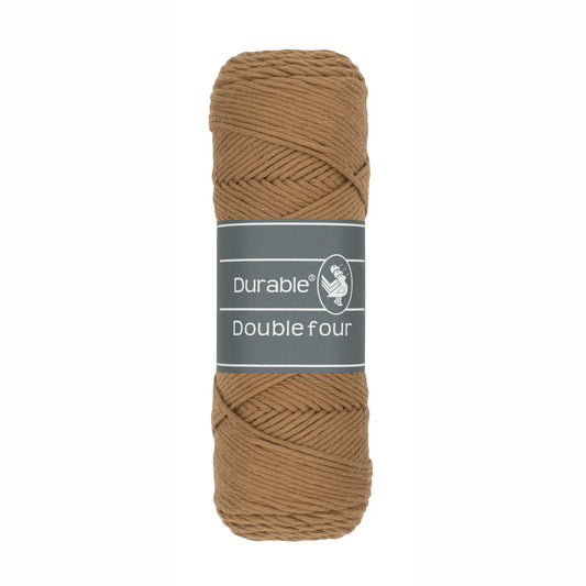 DURABLE Double Four in Hazelnut – dikke katoendraad voor gehaakte dekens en homedeco