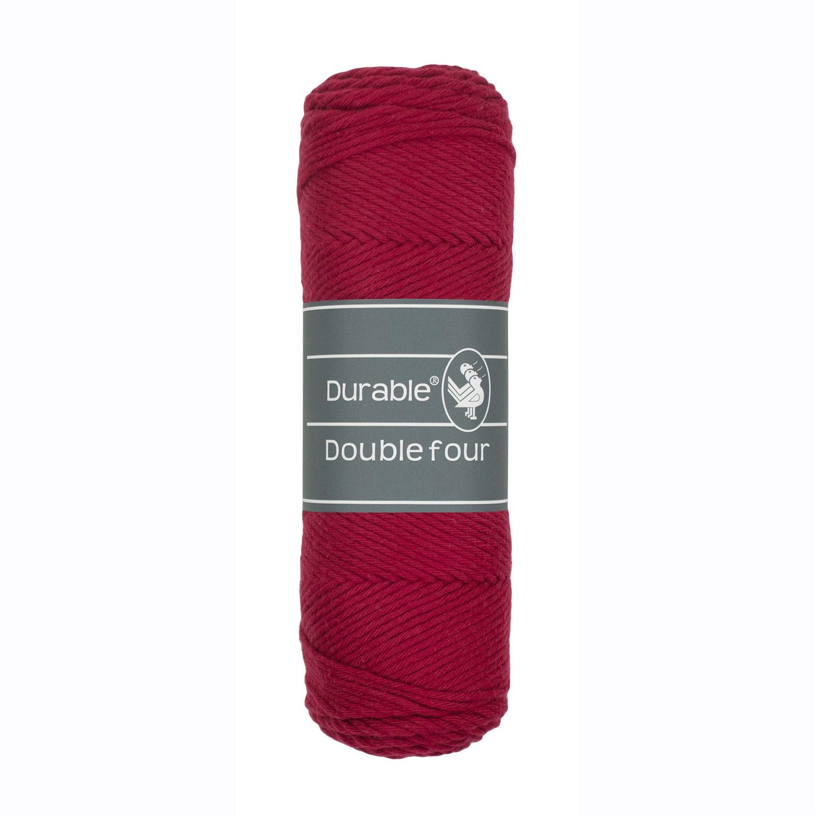 DURABLE Double Four in Bordeaux – dikke katoendraad voor gehaakte dekens en homedeco
