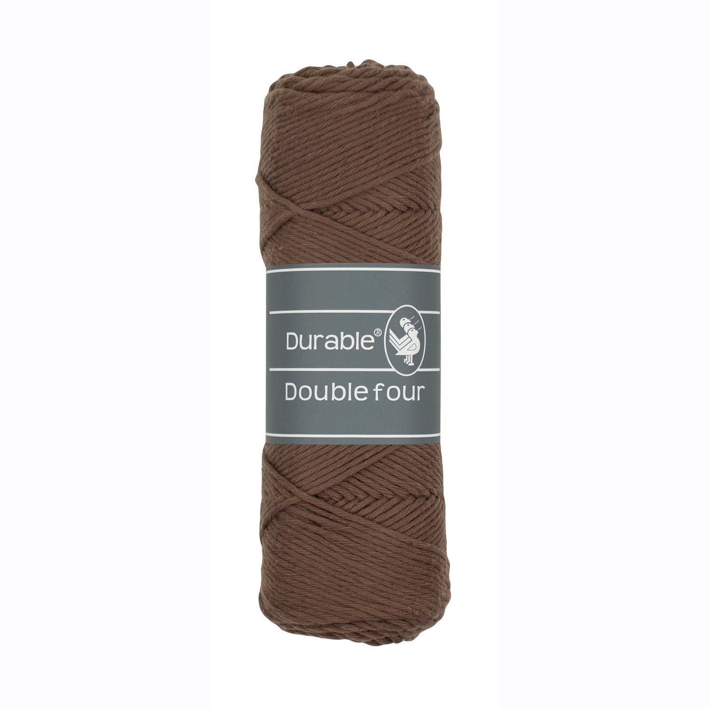 DURABLE Double Four in Chocolate – dikke katoendraad voor gehaakte dekens en homedeco