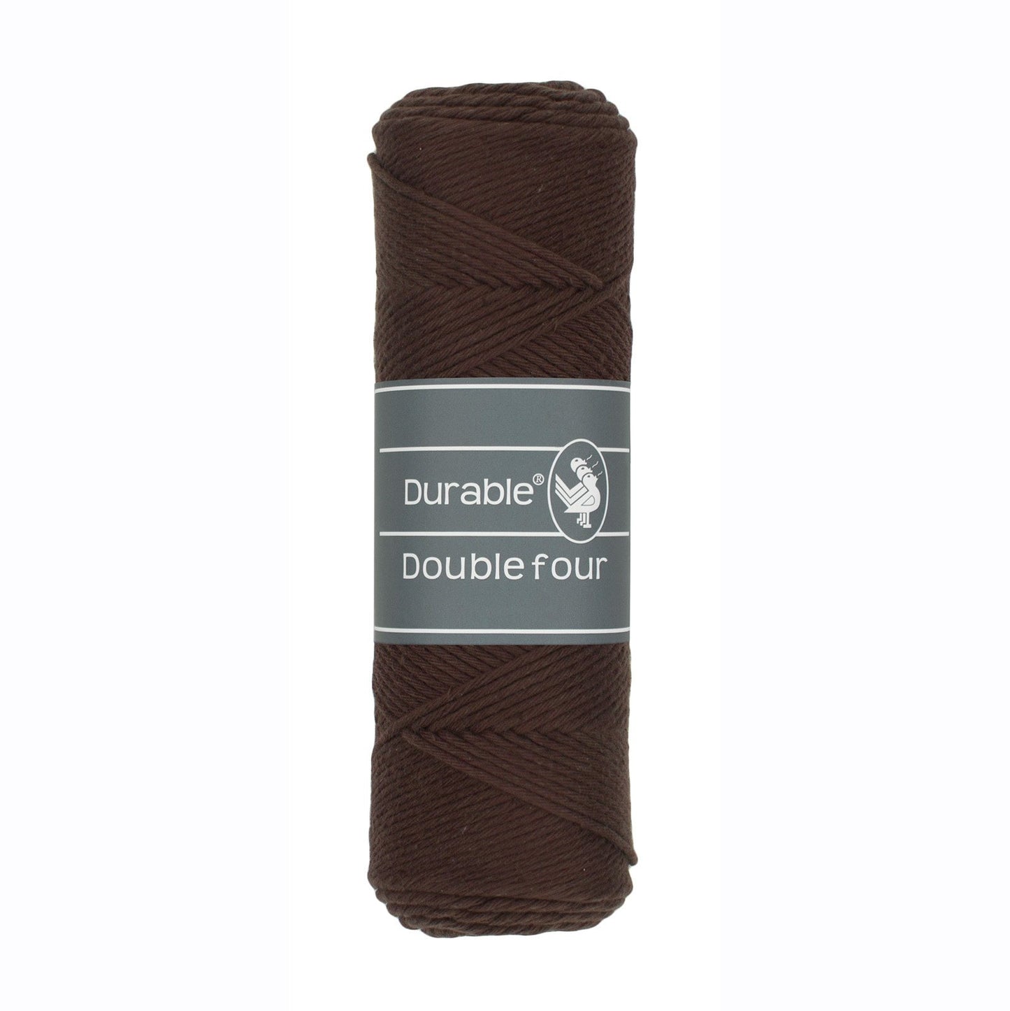 DURABLE Double Four in Dark brown – dikke katoendraad voor gehaakte dekens en homedeco