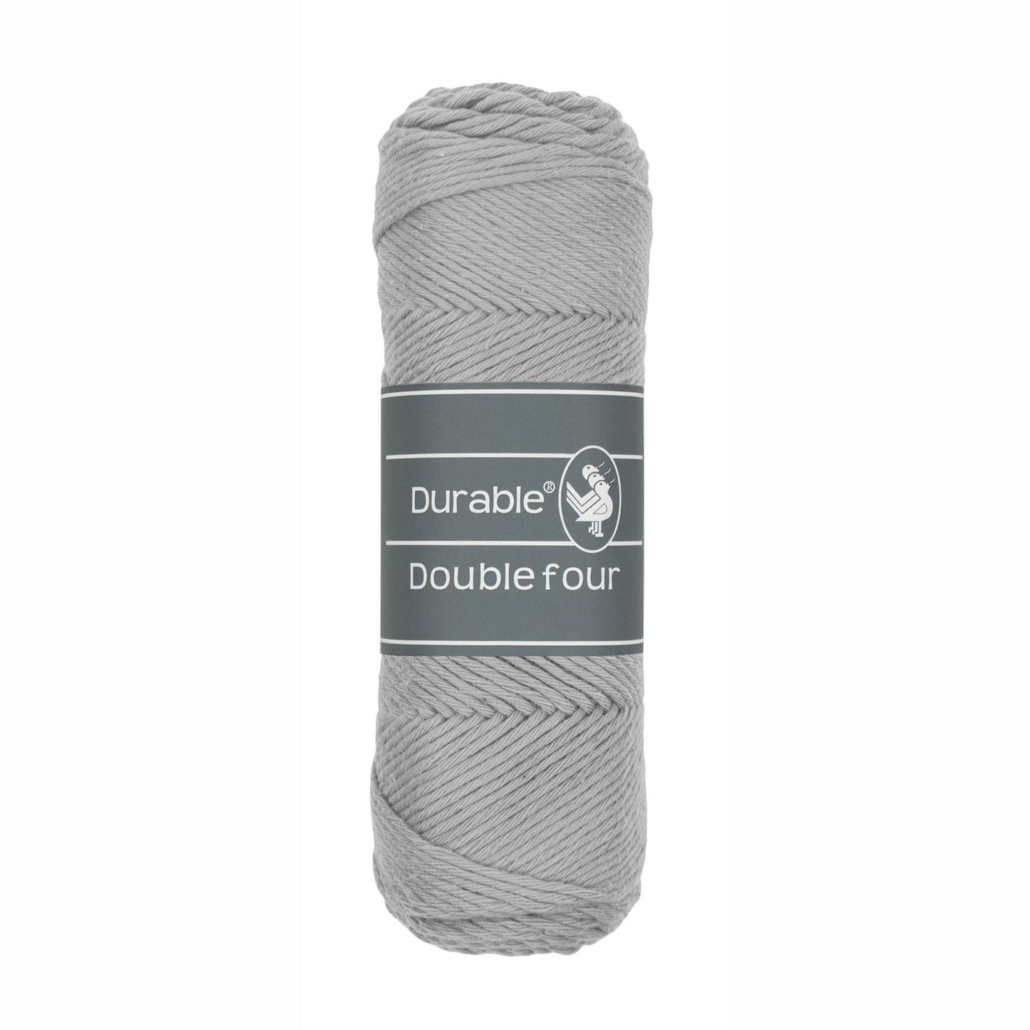 DURABLE Double Four in Light grey – dikke katoendraad voor gehaakte dekens en homedeco