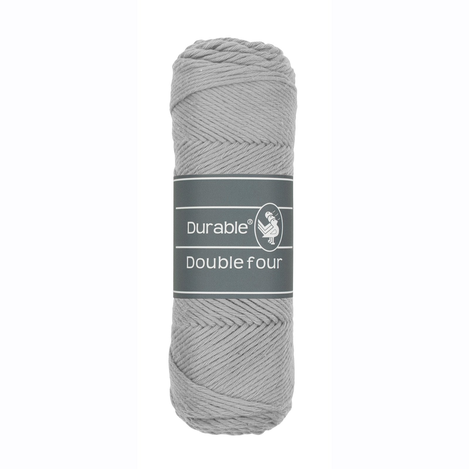 DURABLE Double Four in Light grey – dikke katoendraad voor gehaakte dekens en homedeco