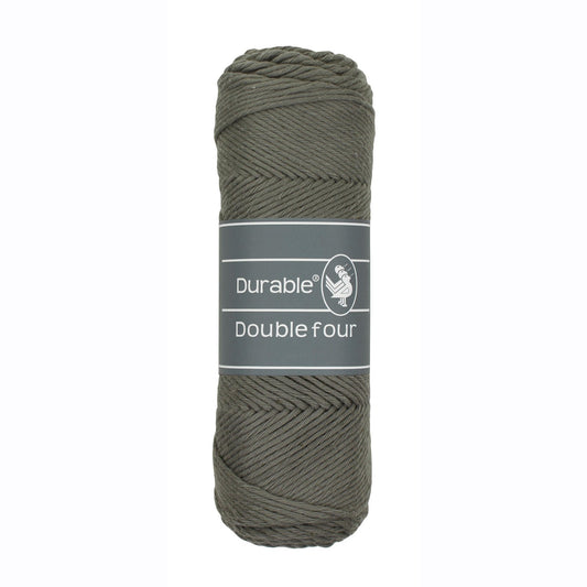 DURABLE Double Four in Charcoal – dikke katoendraad voor gehaakte dekens en homedeco