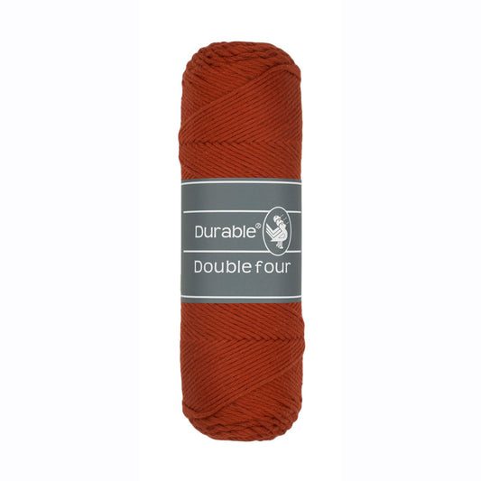 DURABLE Double Four in Brick – dikke katoendraad voor gehaakte dekens en homedeco