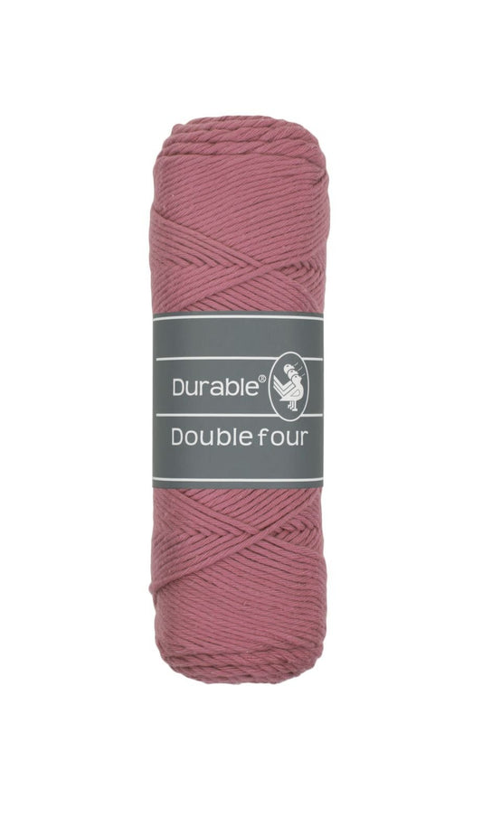 DURABLE Double Four in Raspberry – dikke katoendraad voor gehaakte dekens en homedeco