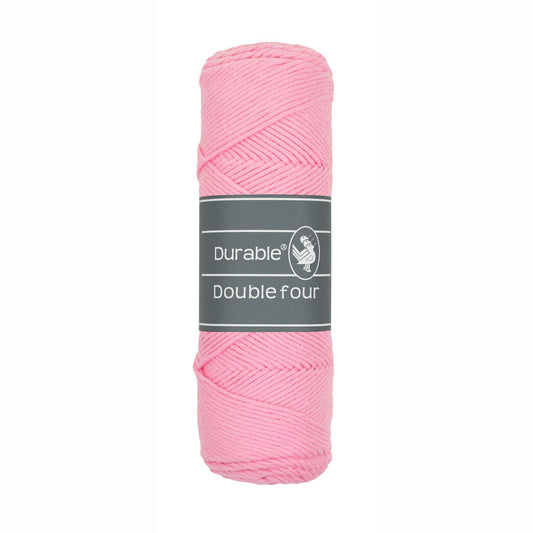 DURABLE Double Four in Pink – dikke katoendraad voor gehaakte dekens en homedeco