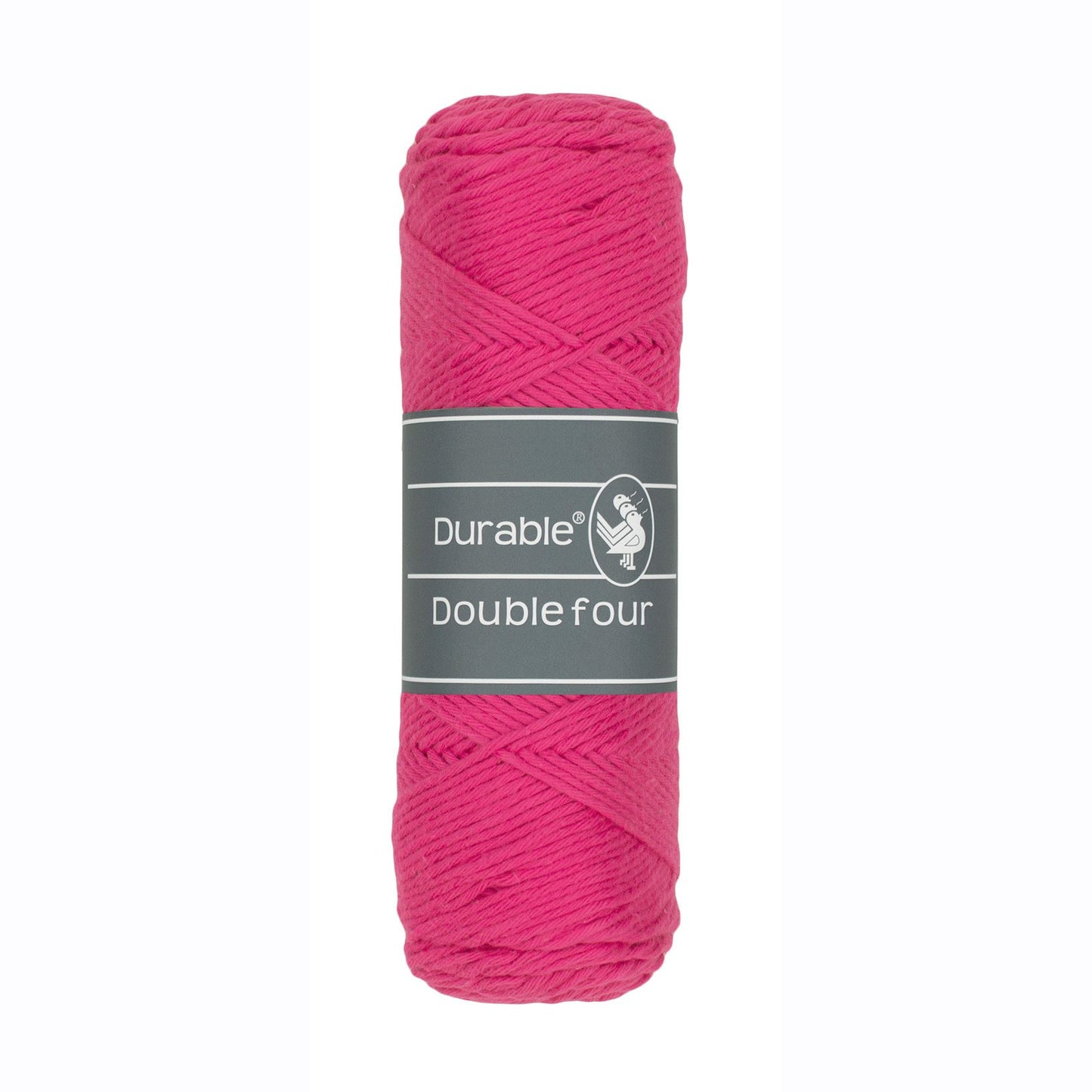 DURABLE Double Four in Fuchsia – dikke katoendraad voor gehaakte dekens en homedeco