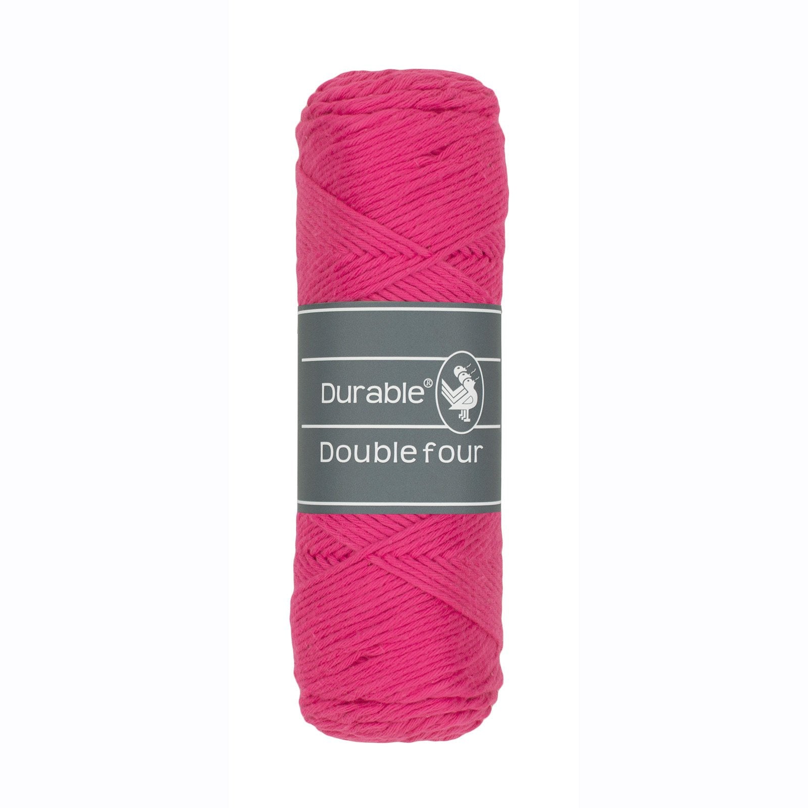 DURABLE Double Four in Fuchsia – dikke katoendraad voor gehaakte dekens en homedeco