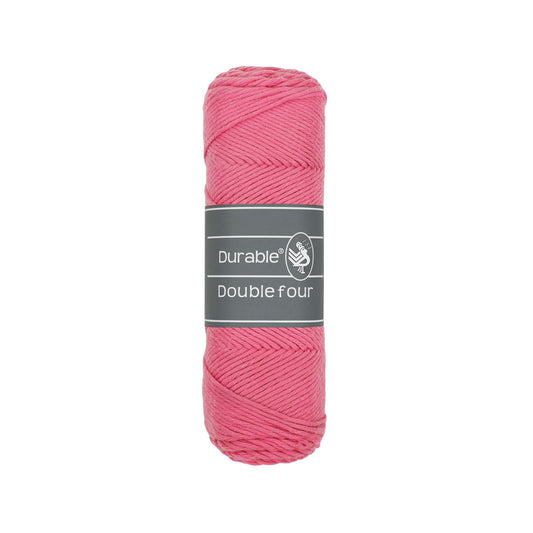 DURABLE Double Four in Pink Lemonade – dikke katoendraad voor gehaakte dekens en homedeco