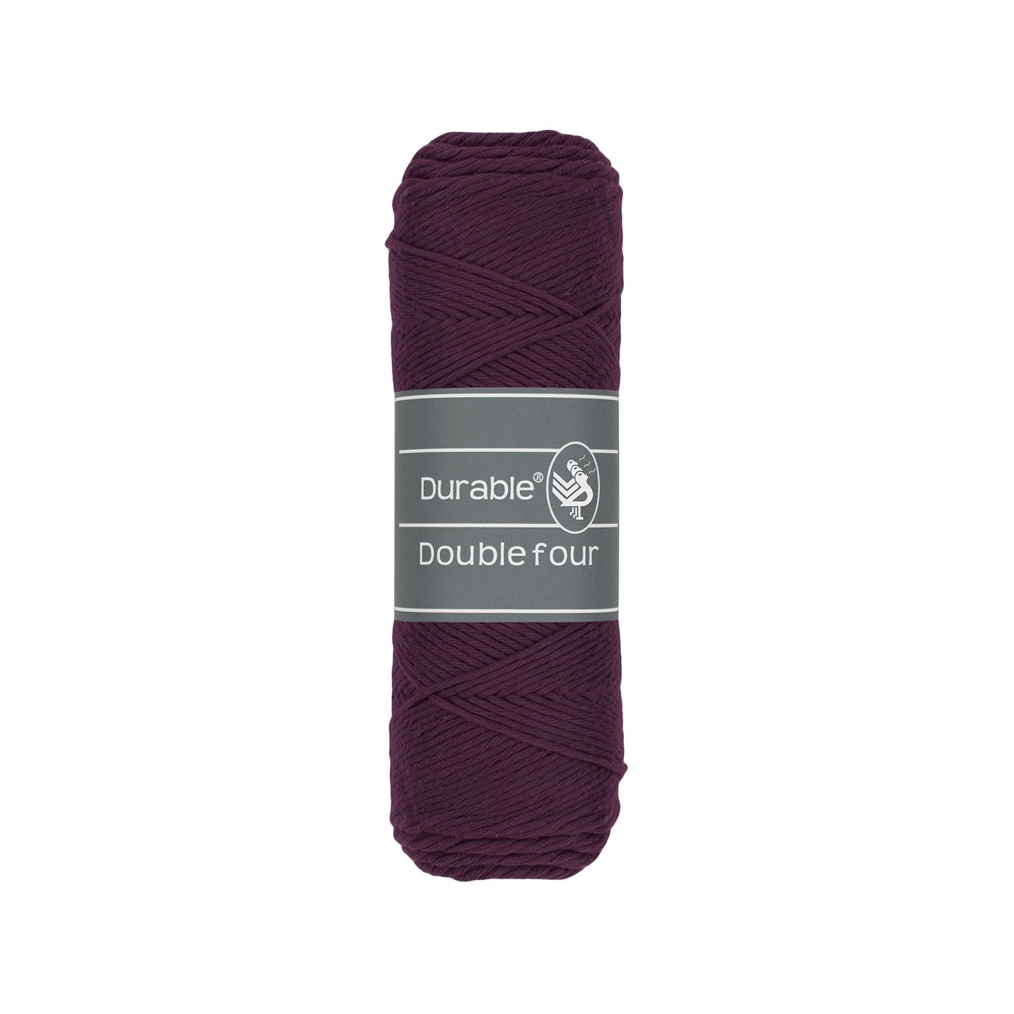 DURABLE Double Four in Plum – dikke katoendraad voor gehaakte dekens en homedeco