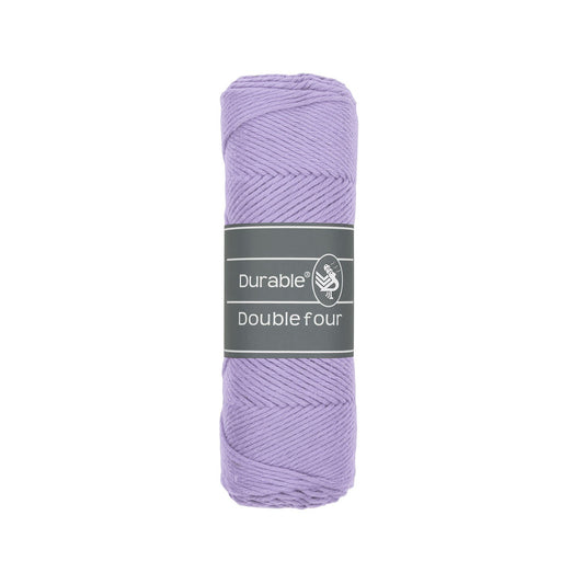 DURABLE Double Four in pastel lilac – dikke katoendraad voor gehaakte dekens en homedeco