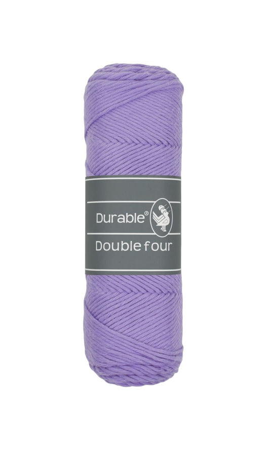 DURABLE Double Four in Light Purple – dikke katoendraad voor gehaakte dekens en homedeco