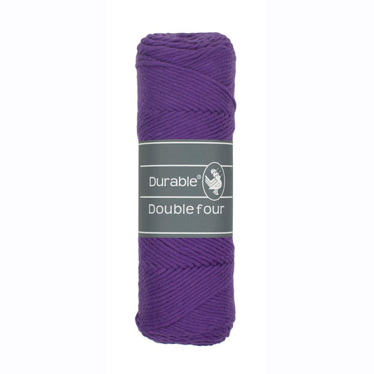 DURABLE Double Four in Violet – dikke katoendraad voor gehaakte dekens en homedeco