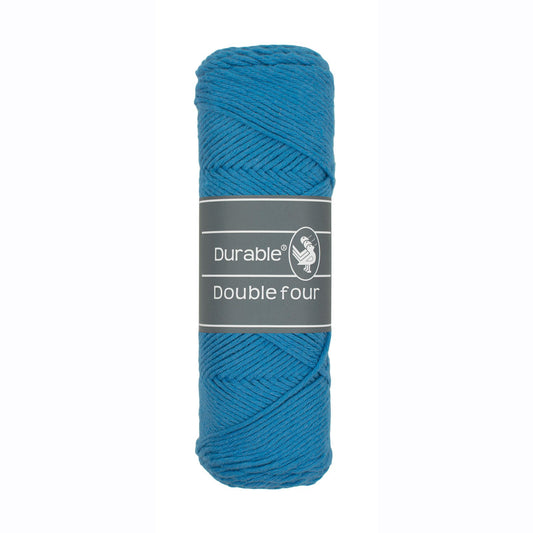 DURABLE Double Four in Ocean – dikke katoendraad voor gehaakte dekens en homedeco