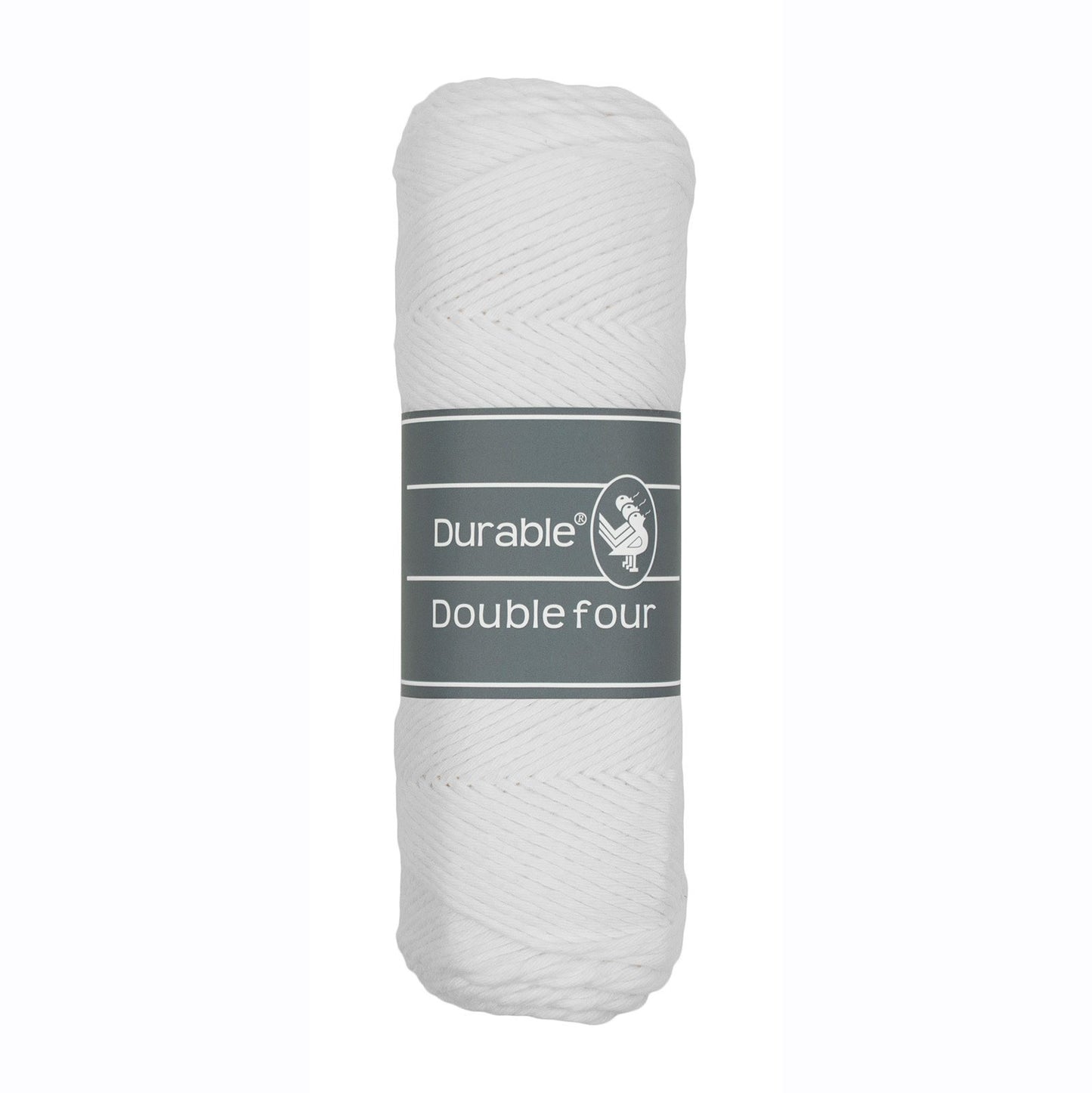 DURABLE Double Four in White – dikke katoendraad voor gehaakte dekens en homedeco