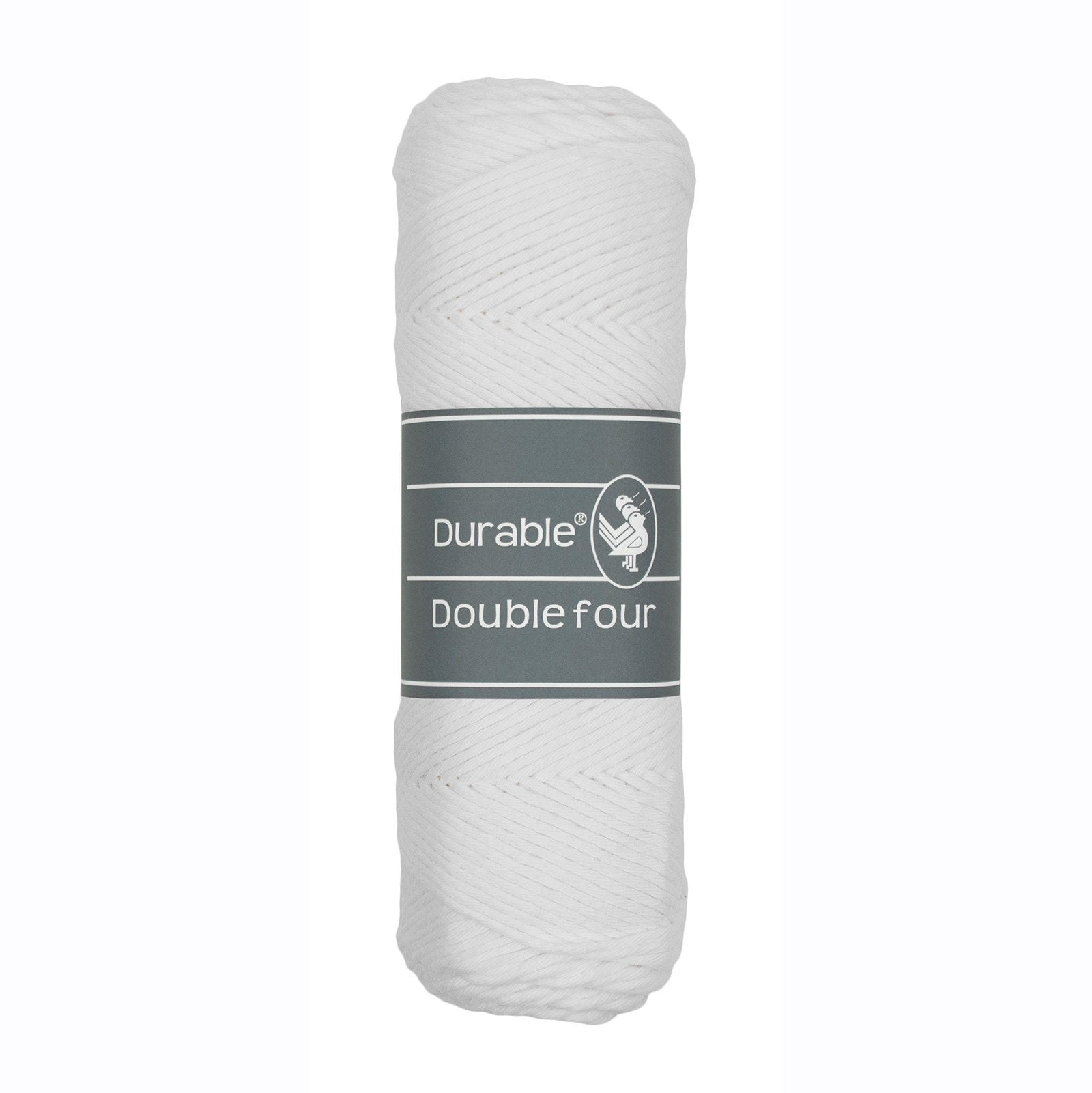 DURABLE Double Four in White – dikke katoendraad voor gehaakte dekens en homedeco