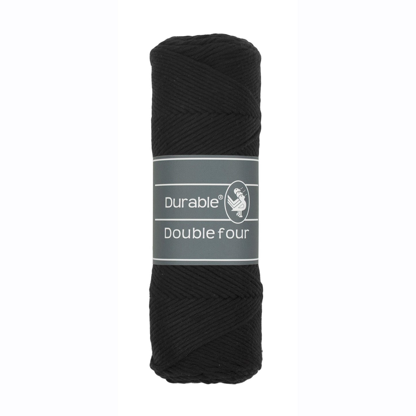 DURABLE Double Four in Black – dikke katoendraad voor gehaakte dekens en homedeco