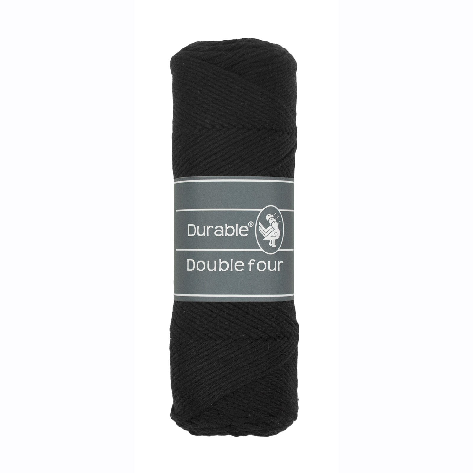 DURABLE Double Four in Black – dikke katoendraad voor gehaakte dekens en homedeco