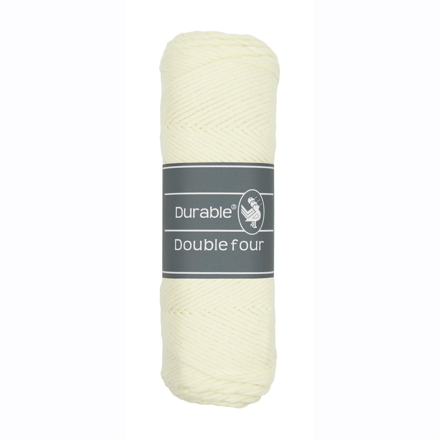 DURABLE Double Four in Ivory – dikke katoendraad voor gehaakte dekens en homedeco