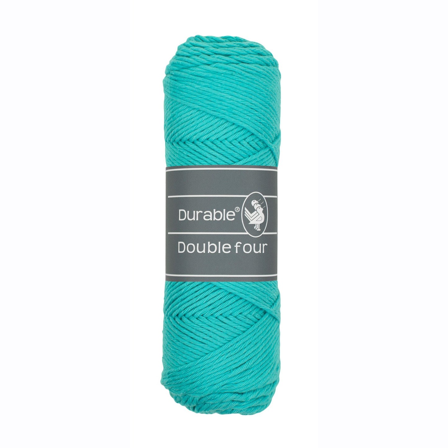 DURABLE Double Four in Aqua – dikke katoendraad voor gehaakte dekens en homedeco