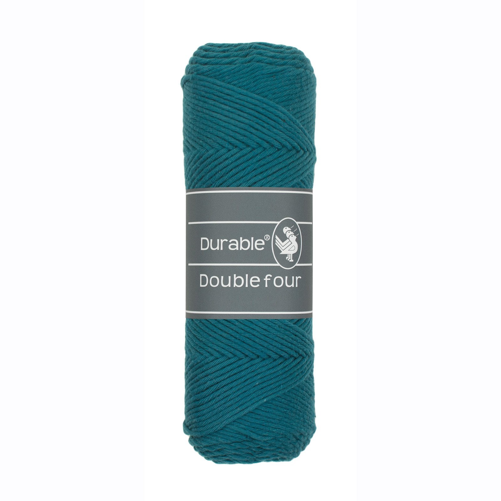 DURABLE Double Four in Petrol – dikke katoendraad voor gehaakte dekens en homedeco