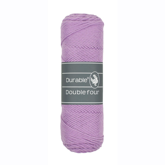 DURABLE Double Four in Lavender – dikke katoendraad voor gehaakte dekens en homedeco