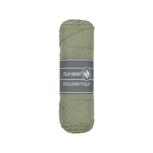 DURABLE Double Four in Seagrass – dikke katoendraad voor gehaakte dekens en homedeco