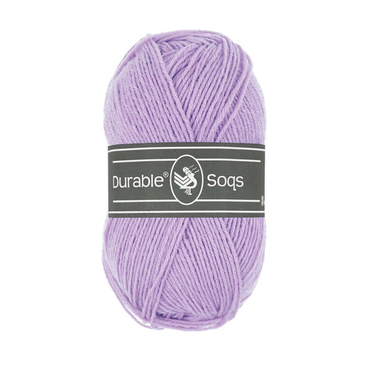 DURABLE Soqs in Pastel Lilac - Duurzaam en comfortabel brei- en haakgaren