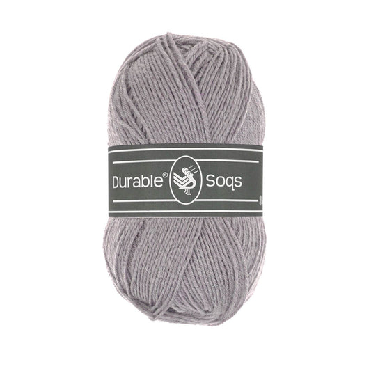 DURABLE Soqs in Lavender grey - Duurzaam en comfortabel brei- en haakgaren