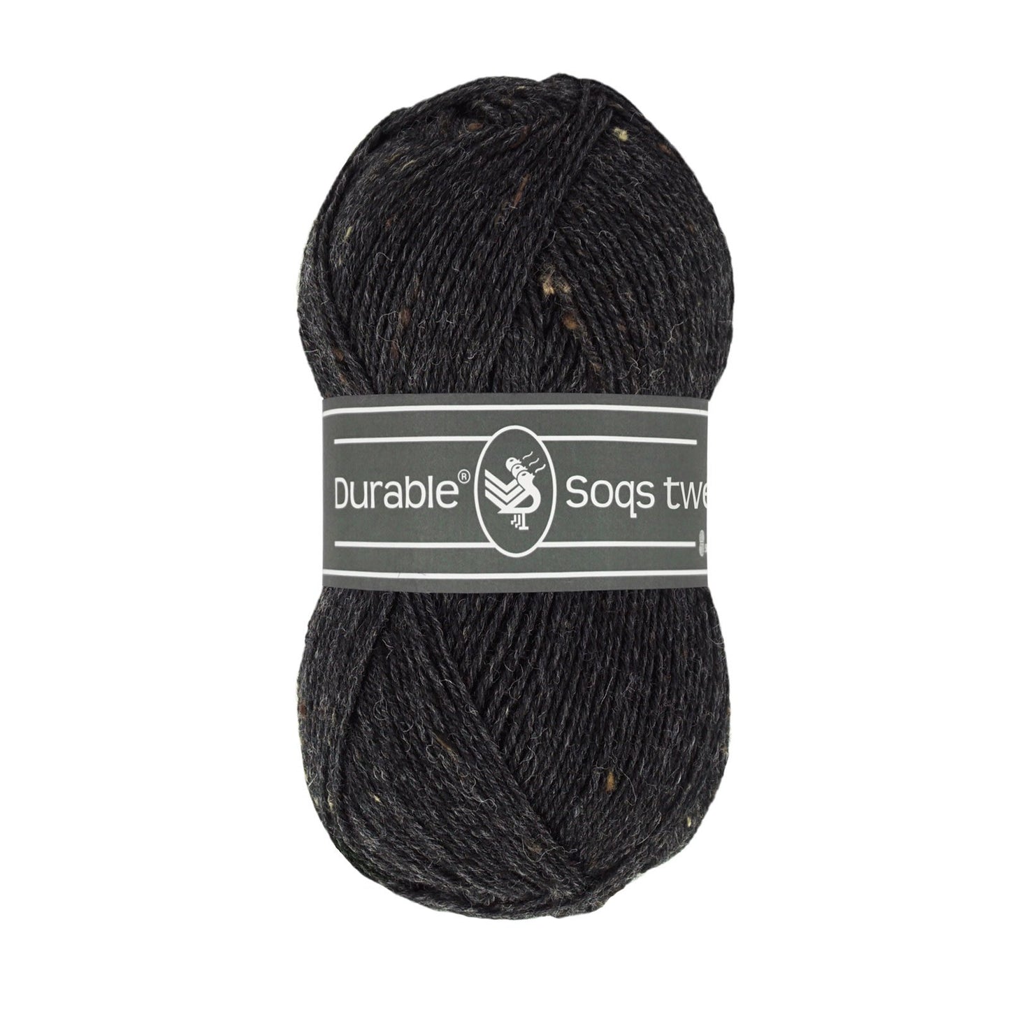 Durable Soqs Tweed in Phantom - sterke 4-ply wol voor sokken en kleding