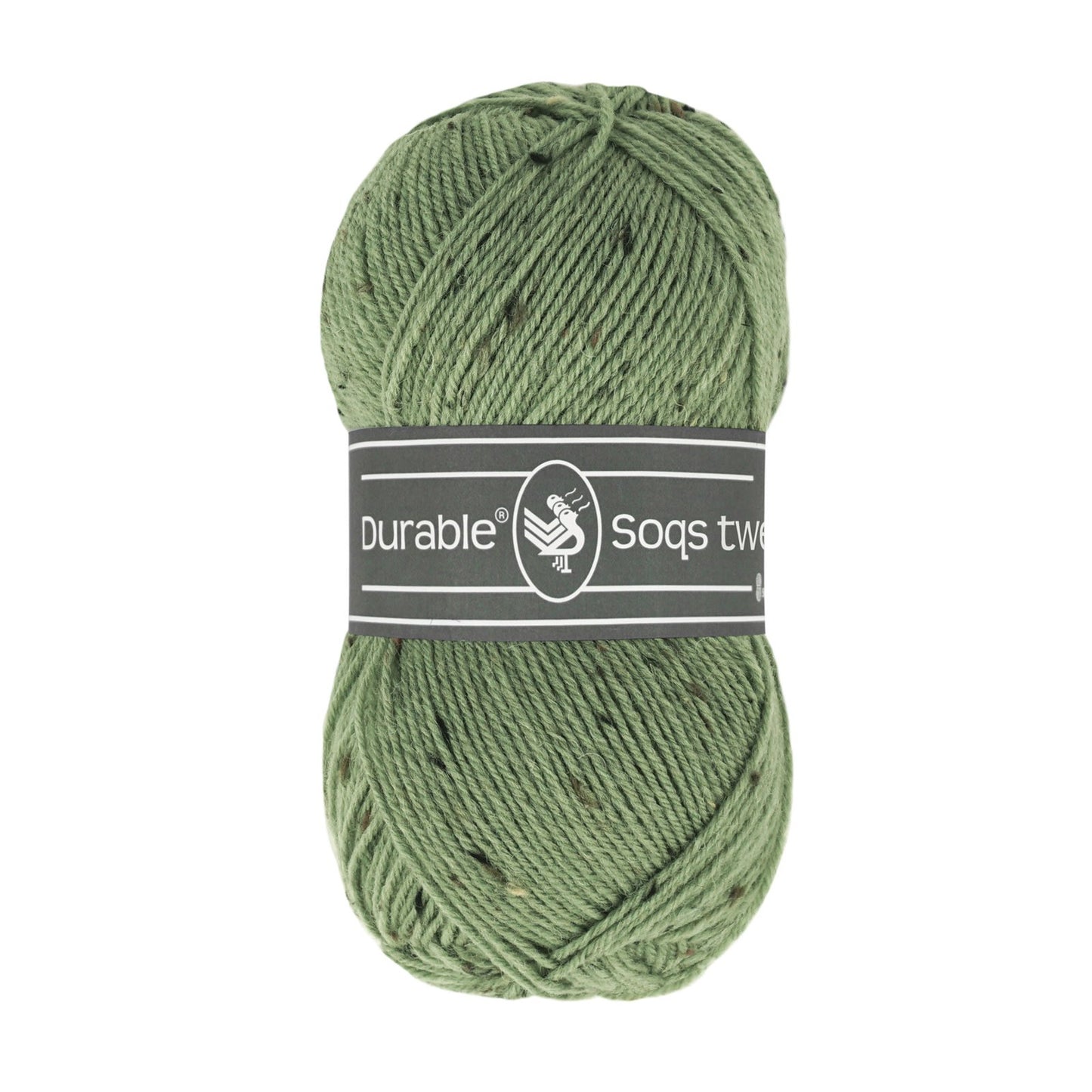 Durable Soqs Tweed in Saxon Green - sterke 4-ply wol voor al je projecten
