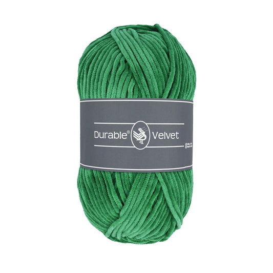 Durable Velvet breigaren in Dark mint - knuffelzacht garen voor knuffels en dekens