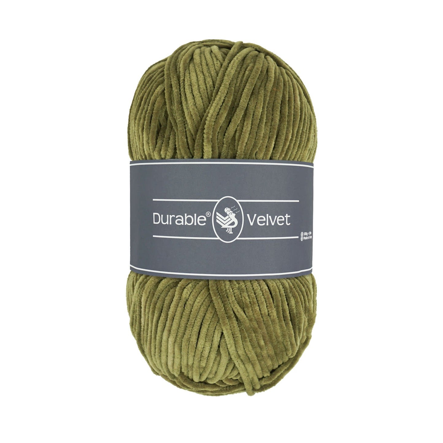 Durable Velvet haakgaren in Khaki - stijlvol garen voor kleding en accessoires