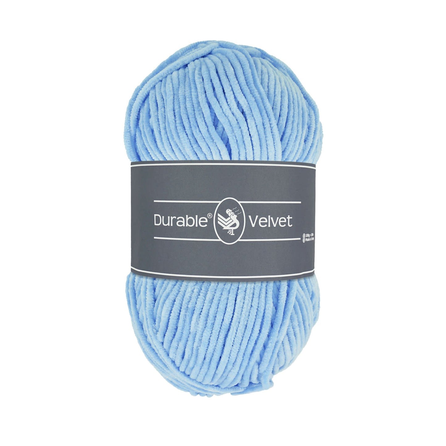 Durable Velvet breigaren in Light blue - frisse kleur voor brei- en haakprojecten