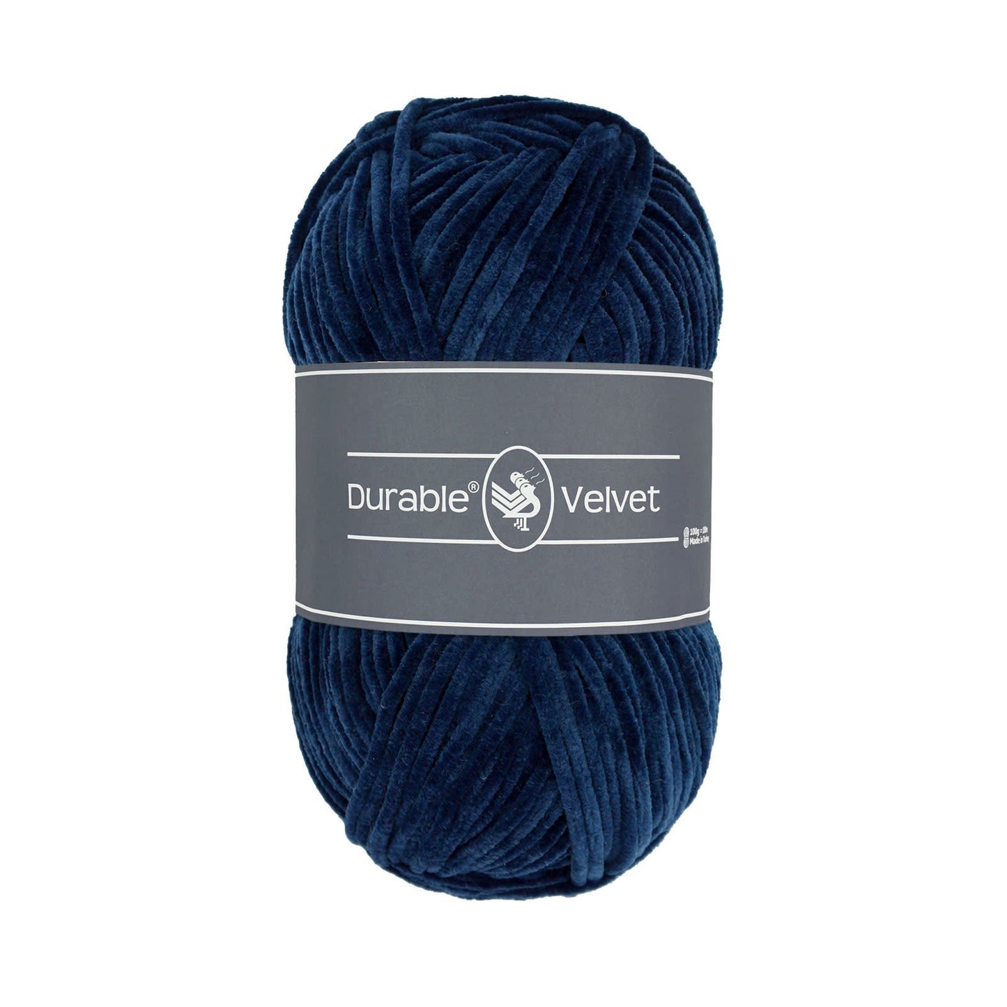 Durable Velvet haakgaren in Navy - rijke kleur voor interieur en kleding